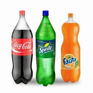 Cola, Fanta, Sprite 1.5 L assorted soft drinks