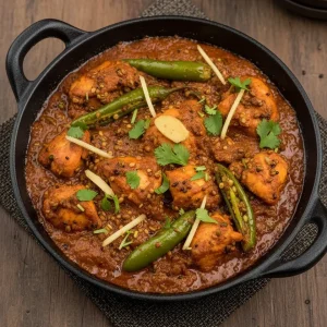 Achar karahi spicy pickled-style curry