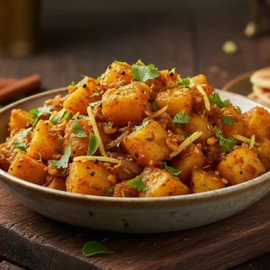 Alu bhujia potato stir-fry with spices