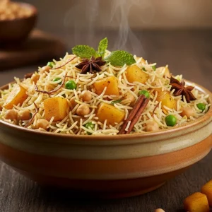 Alu channa biryani potato and chickpea biryani