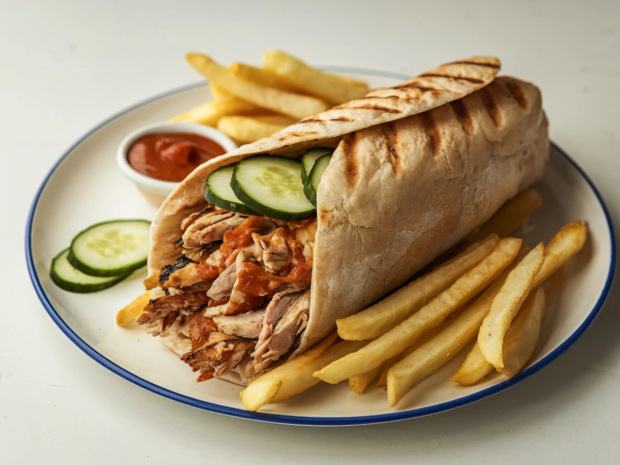 Arabische Schawarma Rolle