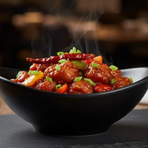 Chicken manchurian Indo-Chinese chicken dish