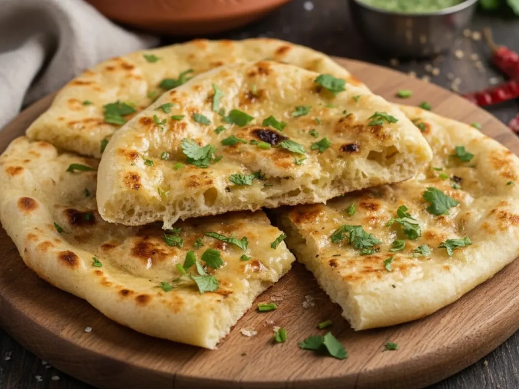 Chilli naan with spicy flavor