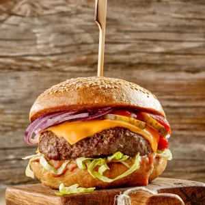 Damas-style beef burger