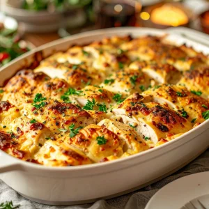 Baked casserole with döner meat