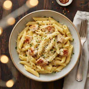 Hollandaise pasta with creamy hollandaise sauce