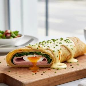 Hollandaise paratha roll