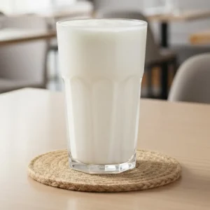 Sweet lassi traditional yogurt drink