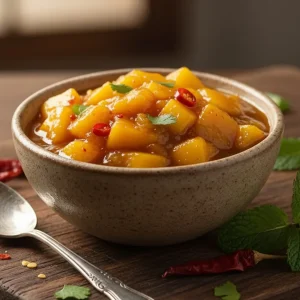 Mango chutney sweet mango sauce