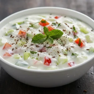 Mixed raita with vegetables