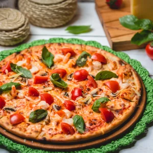 Pizza Italia Italian-style pizza with basil