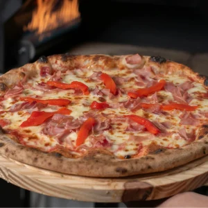 Prosciutto pizza with ham