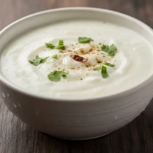 Plain raita yogurt dip