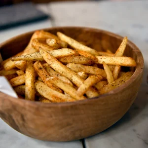 Plate of French fries
