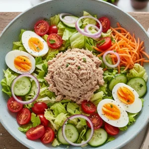 Tuna salad with vegetables