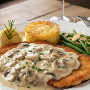 Swiss cream schnitzel