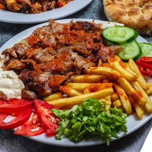 Venezia-style döner plate with sides