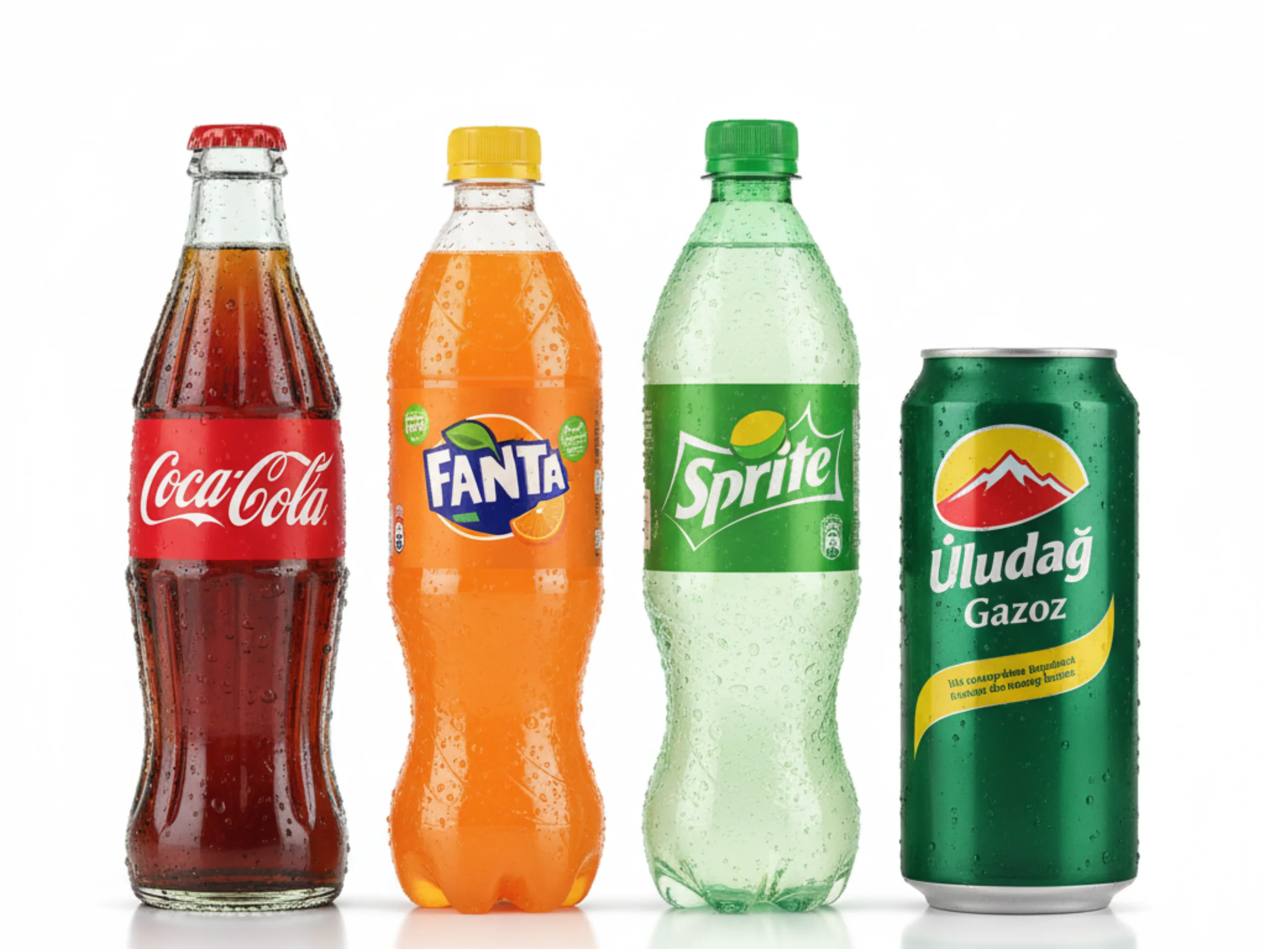 Cola, Fanta, Sprite, Uludag 0.33 L
